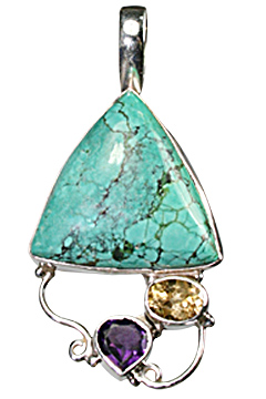 SKU 10257 - a Turquoise pendants Jewelry Design image