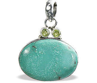 SKU 10260 - a Turquoise pendants Jewelry Design image