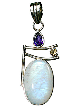 SKU 10288 - a Moonstone pendants Jewelry Design image