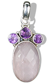 SKU 10340 - a Rose quartz pendants Jewelry Design image