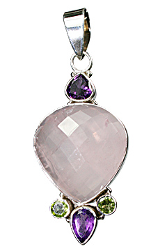 SKU 10341 - a Rose quartz pendants Jewelry Design image