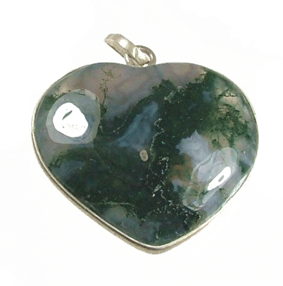 SKU 1038 - a Moss agate Pendants Jewelry Design image