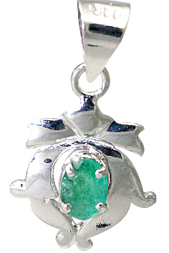 SKU 10493 - a Emerald pendants Jewelry Design image