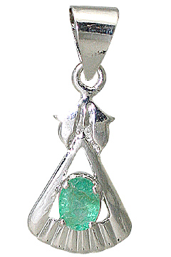 SKU 10496 - a Emerald pendants Jewelry Design image