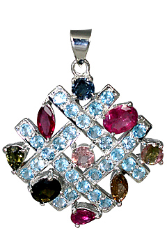 SKU 10501 - a Blue Topaz pendants Jewelry Design image