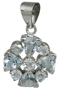 SKU 10504 - a Aquamarine pendants Jewelry Design image