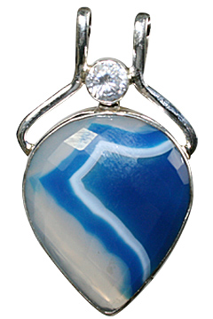 SKU 10594 - a Chalcedony pendants Jewelry Design image