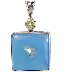SKU 10595 - a Chalcedony pendants Jewelry Design image