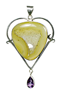 SKU 10596 - a Chalcedony pendants Jewelry Design image