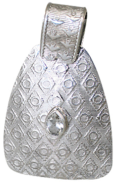 SKU 10624 - a White topaz pendants Jewelry Design image