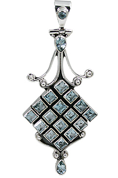 SKU 10637 - a Blue Topaz pendants Jewelry Design image