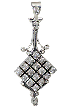 SKU 10639 - a White topaz pendants Jewelry Design image