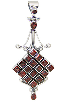 SKU 10640 - a Garnet pendants Jewelry Design image