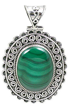 SKU 10661 - a Malachite pendants Jewelry Design image