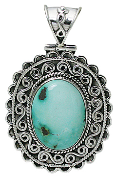 SKU 10708 - a Turquoise pendants Jewelry Design image