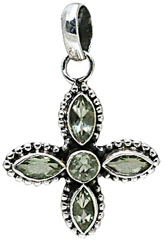 SKU 10812 - a Green Amethyst pendants Jewelry Design image
