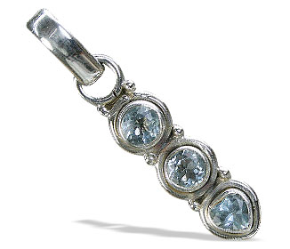 SKU 10816 - a Blue Topaz Pendants Jewelry Design image
