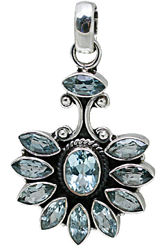 SKU 10817 - a Blue Topaz pendants Jewelry Design image