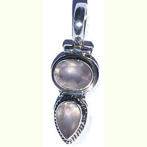 SKU 10819 - a Rose quartz pendants Jewelry Design image