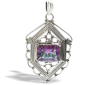 SKU 10826 - a mystic quartz pendants Jewelry Design image