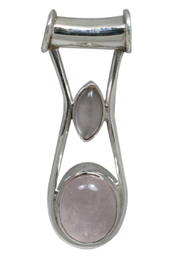 SKU 10890 - a Rose quartz pendants Jewelry Design image