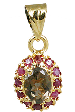 SKU 10921 - a Smoky Quartz pendants Jewelry Design image