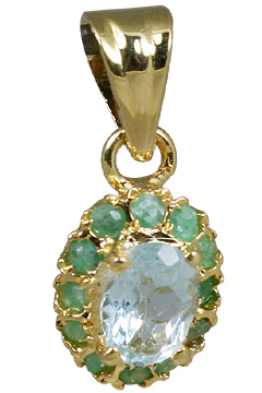 SKU 10922 - a Emerald pendants Jewelry Design image