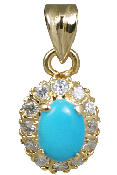 SKU 10924 - a Turquoise pendants Jewelry Design image