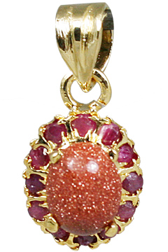 SKU 10925 - a Goldstone pendants Jewelry Design image