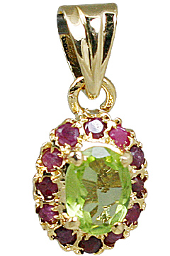 SKU 10928 - a Peridot pendants Jewelry Design image