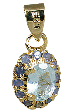 SKU 10929 - a Blue Topaz pendants Jewelry Design image