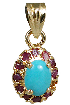 SKU 10935 - a Turquoise pendants Jewelry Design image