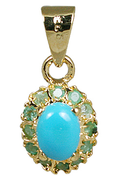 SKU 10936 - a Turquoise pendants Jewelry Design image