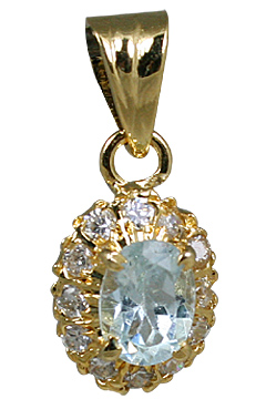 SKU 10939 - a Blue Topaz pendants Jewelry Design image