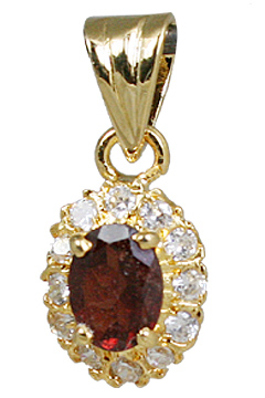 SKU 10941 - a Garnet pendants Jewelry Design image