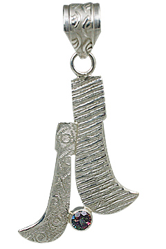 SKU 11098 - a mystic quartz pendants Jewelry Design image