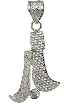 SKU 11114 - a Aquamarine pendants Jewelry Design image