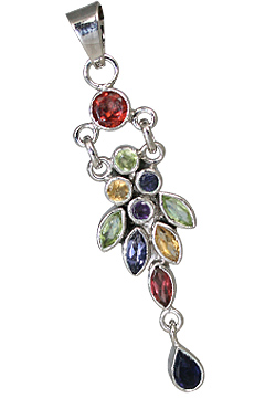 SKU 11266 - a Multi-stone pendants Jewelry Design image