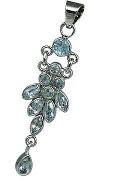 SKU 11267 - a Blue Topaz pendants Jewelry Design image