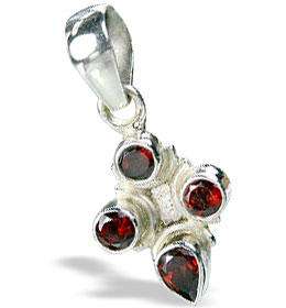 SKU 11285 - a Garnet pendants Jewelry Design image