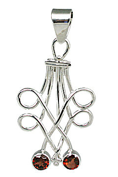 SKU 11311 - a Garnet pendants Jewelry Design image