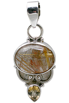 SKU 11385 - a Rutilated Quartz pendants Jewelry Design image