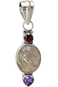 SKU 11390 - a Rutilated Quartz pendants Jewelry Design image
