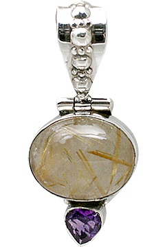 SKU 11392 - a Rutilated Quartz pendants Jewelry Design image