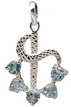 SKU 11425 - a Blue Topaz pendants Jewelry Design image