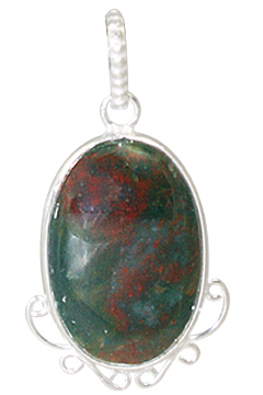 SKU 11457 - a Bloodstone pendants Jewelry Design image