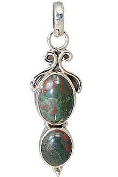 SKU 11467 - a Bloodstone pendants Jewelry Design image
