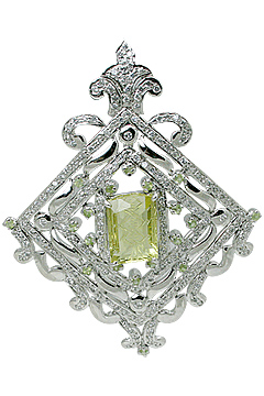 SKU 11525 - a Lemon Quartz pendants Jewelry Design image