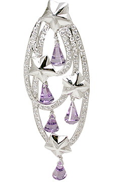 SKU 11544 - a Amethyst pendants Jewelry Design image