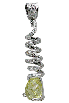 SKU 11548 - a Lemon Quartz pendants Jewelry Design image